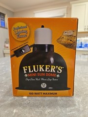 Fluker’s Deep Dome Mini Sun Dome Lamp 100 Watt 5.5 In NO BULB INCLUDED