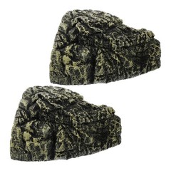 2 PCS Turtle Basking Platform Reptile Cave Hide Fish Habitat Decoration