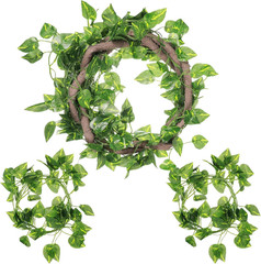 Canlierr 4 Pcs Reptile Vines, Flexible Bendable Jungle Climbing Vine Terrarium,
