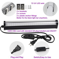 Upgrade 25W LED Black Light Bar – 72 UV Big 1 Count (Pack of 1),