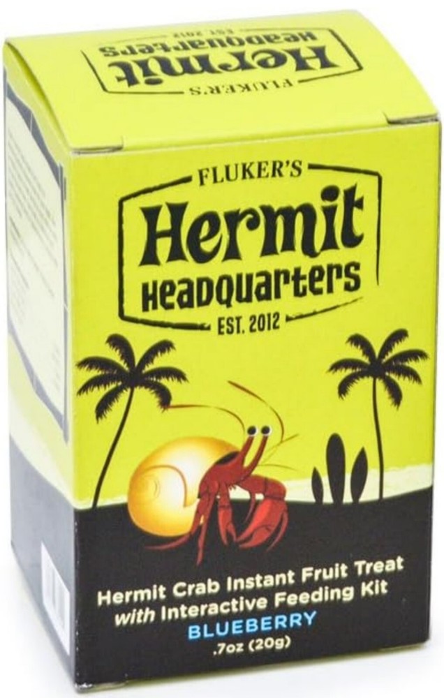 Fluker’s Hermit Crab Instant Blueberry Fruit Treat w/ Feeding Kit 0.7 oz
