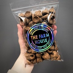 100+ PIN ACORN CAPS (1/4 LB) – 2X STERILIZED – ISOPODS, TERRARIUM – ORGANIC FARM