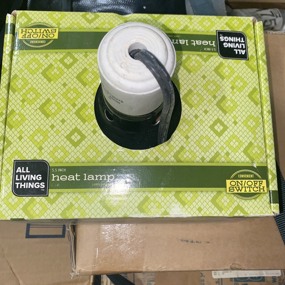 Reptile Lizard Pet Lamp 5.5 Inch Terrarium Heat Light Base Fixture Clamp GIFT US