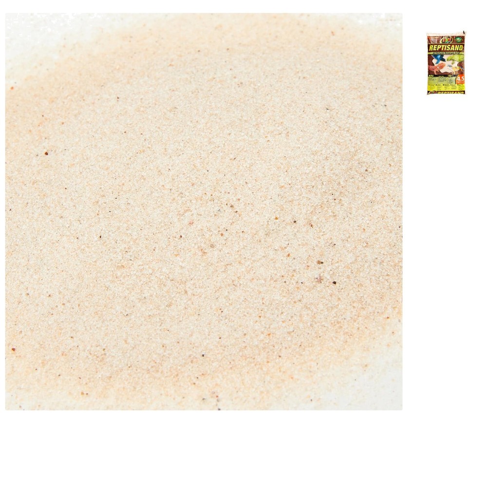 Natural Desert White ReptiSand for Reptiles, 10lbs – Promotes Digging Behavior