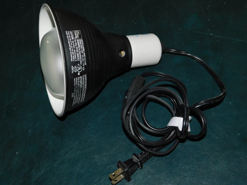 All Living Things 5.5 inch deep Reptile dome lamp fixture 100W includes Bulb