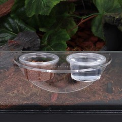 AIICIOO Crested Gecko Food Dish – Strong Magnetic White, White
