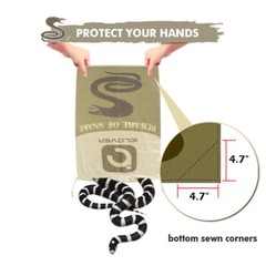Large Size Safe Snake Bag w/ Drawstring Reptile Herp Catching Hunting Sack Pouch