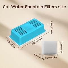 Cat Water Fountain Filter Replacement: 6 Cat Fountain Filter – 6 Pet Fountain…
