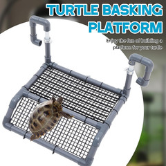 Adjustable Extra Large Turtle Basking Platform, 18-19″ Wider Hanging Dock, Baski