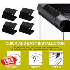 Batator Reptile Terrarium Screen Clips