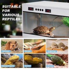 Reptile Enclosure Up to 40x16x16in Stackable Terrarium Snake Tank 44 gallon Cage