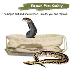 Snake Reptile Catching Bag Large Safe Heavy Duty Moving Hunting Drawstring Pouch
