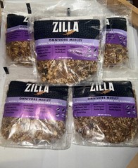 Zilla Reptile Medley Food Omnivore Mix 4 oz Complete & Balanced w Calcium *5pack