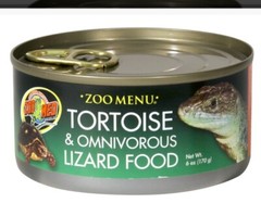 Lot 3 Zoo Med Land Tortoise and Omnivorous Lizard Wet Food – 6 oz