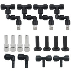 4 Pack Reptile Mister Nozzles，Reptile Misting Nozzles 1/4”, Reptile Fogger