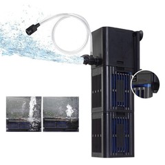 Aquarium Filter Water Flow Adjustable for 20-75 Gallon Fish Turtle Tank 264GP…