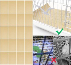 40PCS Gravel Liner Paper for Bird Cage,11×17 In Bird cage Liner Paper-Gravel …