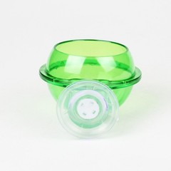 1Pcs Green ABS Durable Lizard Feeding Bowl with Suction Cup for Reptiles