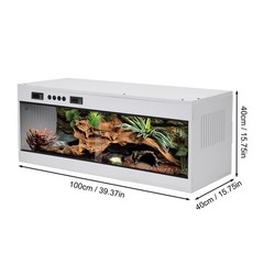 Reptile Enclosure Up To 40x16x16in Stackable Terrarium Snake Tank 44 Gallon Cage
