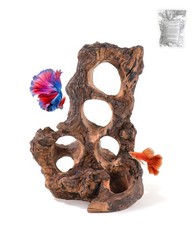 Aquarium Driftwood Fish Cave for Betta Fish Shrimp Hideout,10-12″ Natural Por…