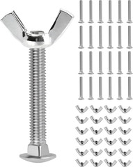 24 Set M5 Pet Carrier Bolts Butterfly Wing Nuts Dog Crate Travel Kennel Hardware