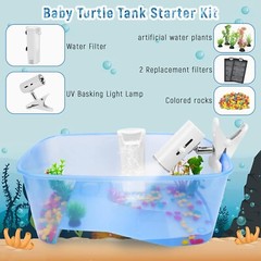 Kit de iniciación para tanque de acuario de tortugas con lámpara de luz UV NUEVO