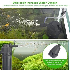 hygger 4-in-1 Submersible U-V Filter Pump, Internal Green Water Killer with T…