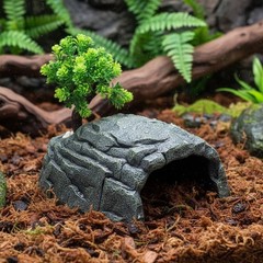 Basking Cave Surface Substantial and Stable Resin Pet Hideout Relief