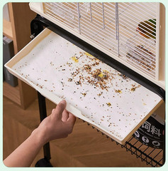 Bird Cage Liners-100Pcs-11” X 20”Disposable Non-Wovenbird Cage Tray Liners, Di