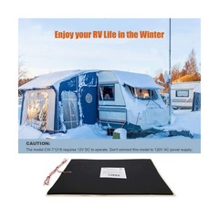 Facon 12″ x 18″12V RV Tank Heater Pad with Thermostat – 2Pack, 12Volts Heatin…