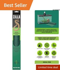 Tropical Green 17.25″ x 35.25″ Reptile Terrarium Floor Liner – Low Maintenance