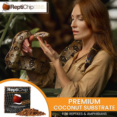 Reptichip Reptile Substrate Coconut Chip Bedding 72 Quart Compressed Organic Coc