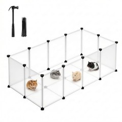 SONGMICS 20 Panel Pet Playpen for Small Animals Guinea Pig Bunny Hamster Fence