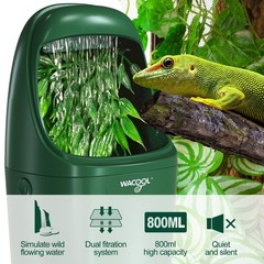Wacool Reptile Water Dripper Chameleon Drinking Fountain Water Dispenser, Aut…