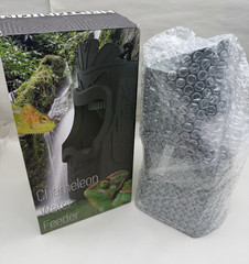 Reptile Water Drinking Fountain w/CI Filtration, Bad Stuff Filter Auto Shut READ