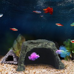 Besimple Aquarium Fish Hide Cave Decoration, Reptile Rock Hideouts Stone Cave…