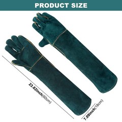 23.7″ Animal Handling Gloves – Bite Proof, Long Protective, Durable Gloves fo…