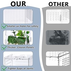 VERTUPET Jumping Spider Enclosure | 360° Clear View | Durable Acrylic