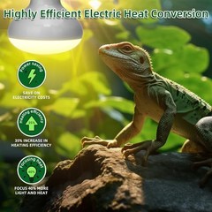 100W Reptile UVA Basking Heat Bulbs 2 Pack