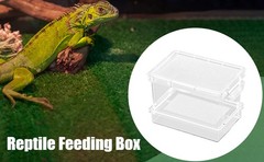 Reptile Feeding Box Lightweight Portable Ventilation Container Storage Box