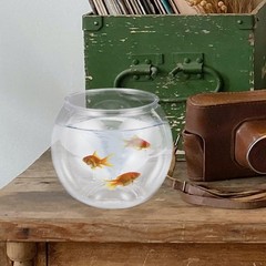 Mipcase Unbreakable Transparent Fish Tank Globe 5.90In 15x13cm, As Shown