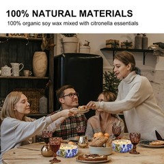Citronella Candles Outdoor & Indoor, 13.5 oz Scented Candles Set 2 Pack Natur…