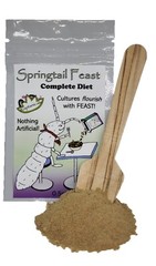 Springtail Feast 0.5oz Culture Live Vivarium Clean-Up Crew Complete Diet Food