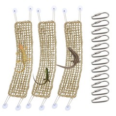 3 Pieces Bearded Dragon Hammock Reptile Hammock Lizard Climbing Lounger with …