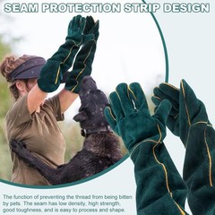 23.7″ Animal Handling Gloves – Bite Proof, Long Protective, Durable Gloves fo…