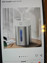 Feekaa Stainless Steel Humidifier, 4L/1Gal Cool Mist Humidifier. New Open Box