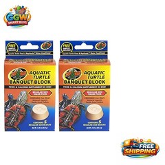 Banquet Block Aquatic Turtle Fish Food – Supports Beak Health & Water Safety