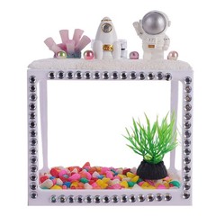 Small Betta Fish for Tank Single Fish Aquarium Cube Tanks DIY Craft Accessories