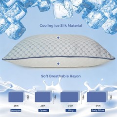Adjustable Bed Pillow King Size for Sleeping, Soft and Supportive Bed Pillow …