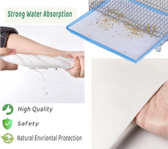 Bird Cage Liners-100Pcs-11” X 20”Disposable Non-Wovenbird Cage Tray Liners, Di